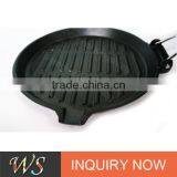 WS-FP08 9.5" or 10.6" Round Cast Iron Grill Pan thumbnail-4