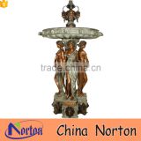 Outdoor decoration large bronze/brass garden water fountain NTBF-L473A