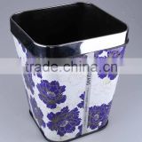 Plastic Trash Can Stainless Steel Rubbish Bin Household Garbage Can