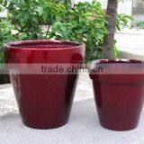 Fiberstone Pots, Polystone Planter, Fiberglass, Glossy Fiberstone With Lightweight and Durable for Flower and Garden Pots thumbnail-1