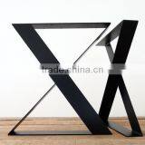 X Shape Flat Steel Leg High Quality Metal Black Coffee Table 28 Inch Legs thumbnail-1