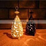 2017 Black Moroccan Vintage Style OEM Metal Lantern Candle Holders thumbnail-4