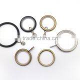Steel Curtain Metal Rod Ring Fixed Eyelet Inside Diameter 43mm Antique Brass Plated thumbnail-5