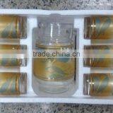 JK034 7pcs Glass Drinking Set With Deco thumbnail-2