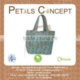 12 OZ Natural Cotton Tote Bag With Cotton Handle & With Cotton Lined With Print thumbnail-1