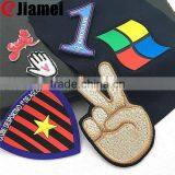 2014 Custom Number 3D Labels for T-shirts Silicone Iron on Transfers