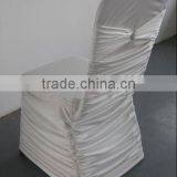 Spandex Pleated White Chair Cover for Wedding,party,hotel Use for Wholesale Price thumbnail-1