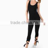 2017 Women Sexy Black Latex Catsuit With Ankle Wrap LC8249 thumbnail-3