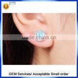 Factory Top Sale 925 Sterling Silver AAA Zircon Earrings With Stud thumbnail-5