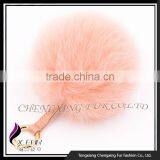 CX-A-63 Cute Promotional Fox Fur Pompon Keychain thumbnail-4