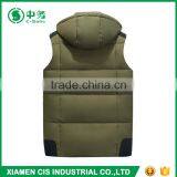 New Product Comfortable Warm Outwear Mens Winter Duck Down Vest With Hood thumbnail-5