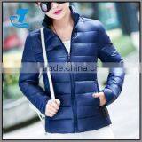Hottest Women Light Winter Jacket With Stand Collar