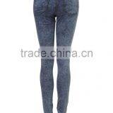 High Quality Stone Washed Women Sexy Skinny Demin Pants thumbnail-2