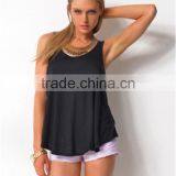 Wholesale Open Side Tank Top Loose Fit Crop Tops thumbnail-3