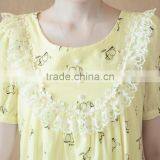 Zm51266a Short Sleeve Summer Cotton Elegant Maternity Dress thumbnail-3