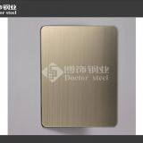 240# Hairline Champagne Golden Color Decorative Stainless Steel Plate thumbnail-2