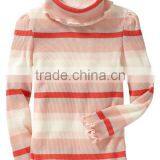 BABY GIRLS STRIPED TURTLE NECK T SHIRT