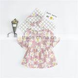 S17356A New Girls Printed Flower Blouse Casual Short Sleeved Children Blouse thumbnail-5