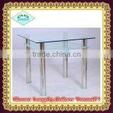 high quality clear Glass Dining Table Modern Dining Table