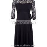 Maternity Wear Women Black Lace Swing Dress thumbnail-2