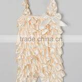 2016 Ivory Girl Romper With Ruffle Fancy Girls Overall Softly Kids Clothes Z-SP80804-1 thumbnail-1