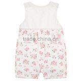 Hot Selling Cotton and Lace Baby Girl Birthday Suit Romper thumbnail-2