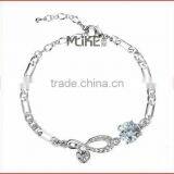 925 Silver Bracelet With Crystal M3009 thumbnail-1