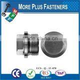 Made in Taiwan Hexagon Head Pipe Plugs DIN 910 thumbnail-3