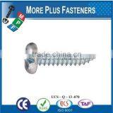 Made in Taiwan ISO 1481A2 Slotted Pan Head Tapping Screws Stainless Steel Cone Point DIN 7971 C thumbnail-2