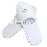 2016 Soft Feeling Wholesale White Velour Embroidery Cheap Hotel Slipper thumbnail-3