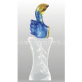 Thumb shape awards / liuli trophy / liuli thumb model trophy on sale