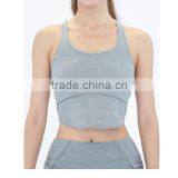 Stretch Seamed Workout Fitness Womens Tops Sports Bra thumbnail-2