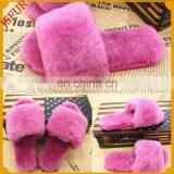 Rabbit Fur Colorful Wholesale For Women Beach Flip Flop Slipper thumbnail-5