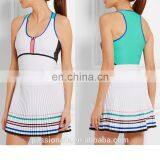Custom Made Zip Front Mesh Insert Tennis Dress for Girls thumbnail-2