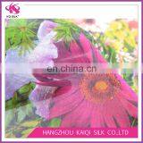 Floral Digital Print Cotton Silk Colorful Silk Blend Cotton Fabric Silk Fashion Fabric for Lady Dress thumbnail-5