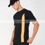 Running Organic Oversize Long Black Couple Raglan Sport Bamboo Rounded Hem Dri Fit Cotton Cheap Blank Custom Men t Shirt thumbnail-4