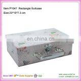 Mini Children Cardboard Suitcase With Metal Handle