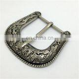 BS001 Wholesales Three Pieces Silver Color Western Cowgirl Belt Buckle Set thumbnail-3