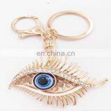 Personalized Metal Crystal Evil Eye Key Ring Car Keychain Pendant Key Chains Jewelry