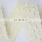 Cream elastic lace fabrics