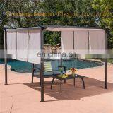 Steel Framed 10' by 10' Gazebo and PVC Coated Sail Finishing Grey Tent thumbnail-5