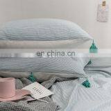 Real Wholesale Boho Style Comforter Cotton Bedding Set With Ball Fringe thumbnail-6