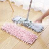 China Supply Water Absorbing Microfiber Fabric Chenille Flat Floor Cleaning Mop Magic Spinning Head Detachable Mop Head Cover thumbnail-4