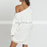 LAITE D2130 Women Casual Dresses Ladies Bishop Sleeve Knitted Dress Sweater Dresses Women Clothing thumbnail-4