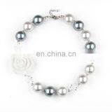 Baby Girl Necklace Bracelet 2pcs Set Children White Chunky Bubble Beads Necklace Jewelry Sets thumbnail-4