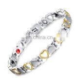 Heart Style Arthritis Bangle Adjustable Titanium Magnetic Bracelet for Women thumbnail-4