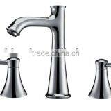 Luxury 3 Hole Double Handle Bathroom Faucet Modern Basin Sink Faucets KL-3306 thumbnail-1