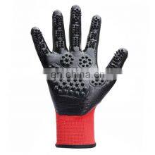 Gentle De-shedding Brush Five Finger Design Pet Grooming Gloves for Cats, Dogs and Horses thumbnail-2