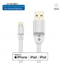 Premium Flat Noodle Mfi Lightn Ing Cable Fast Charging Data Usb Charger for Apple IPhone 7/7plus/8/8plus thumbnail-3