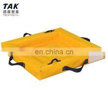 Berma portátil de contención de derrames de goma industrial para paredes de espuma de 12x50 con paredes de espuma thumbnail-4